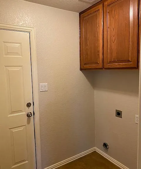 Laundry room and door to garage