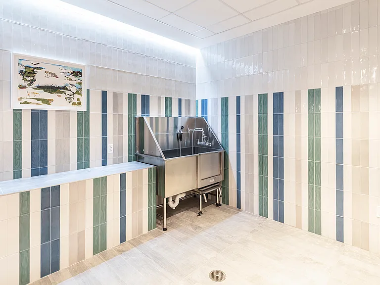 Fido is going to love the dedicated pet wash station (and you will too).