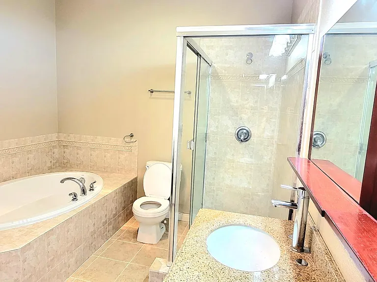 Master bathroom tub and shower
