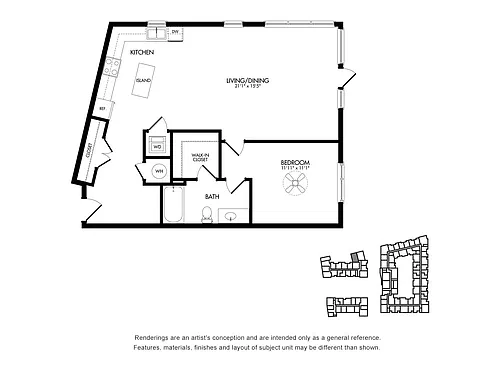 Floor plan tvr1T-1