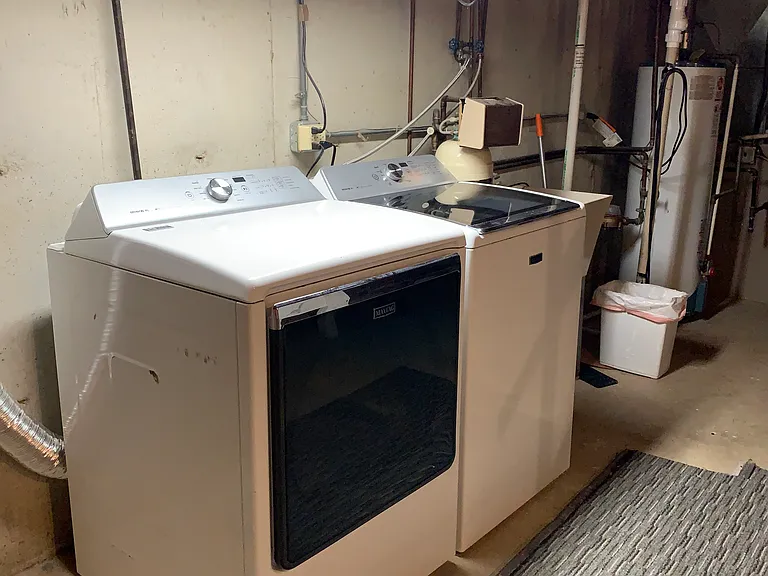Maytag Bravos XL Washer and Dryer in Basement
