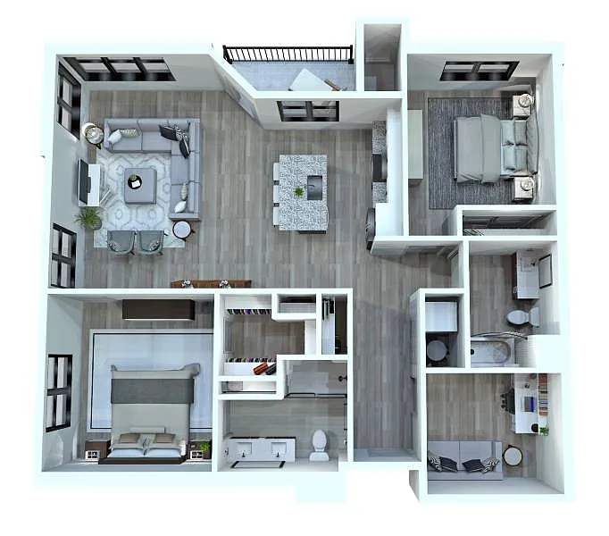 Floor plan B2D - V
