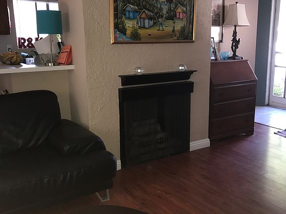 Living room fireplace