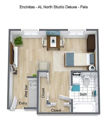 Floor plan Studio - Deluxe