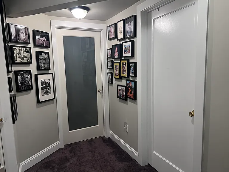Spacious lower level hallway