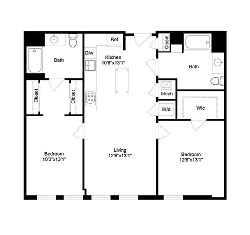 Floor plan 2B3