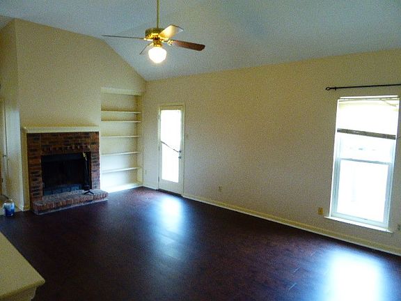 Greatroom with fireplace.