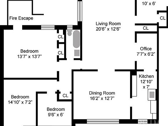 5th image of 116 Pinehurst Ave APT C12