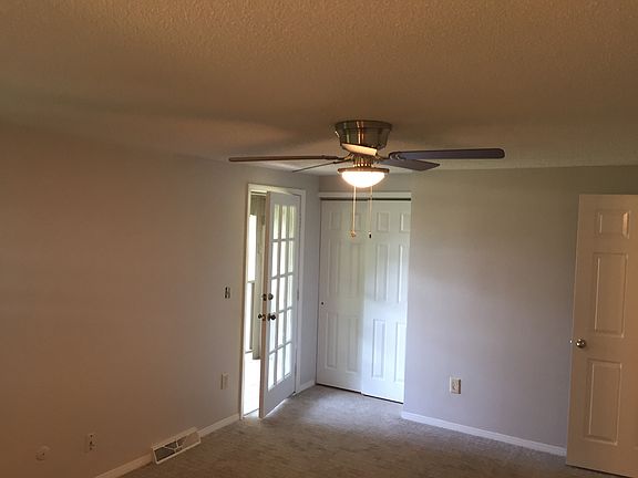 Master bedroom with deck