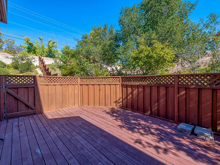 Private patio area