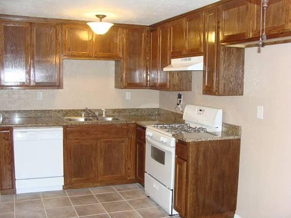 Kitchen with granite countertops