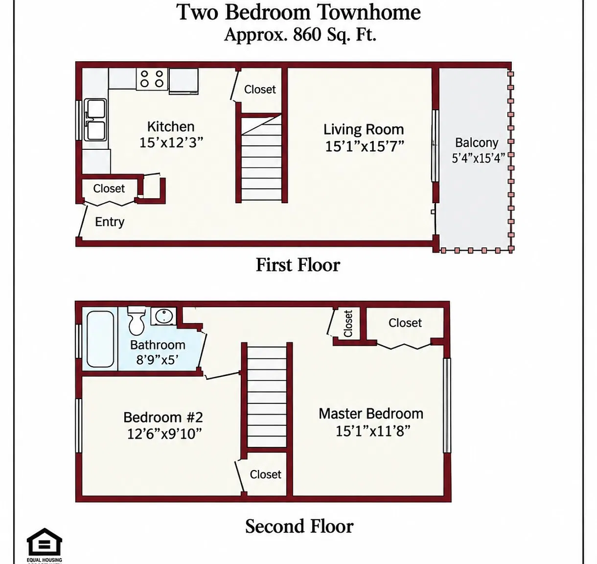 2 bed, 860 sqft, $1,050 — Photo 1