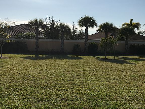 deep private back yard