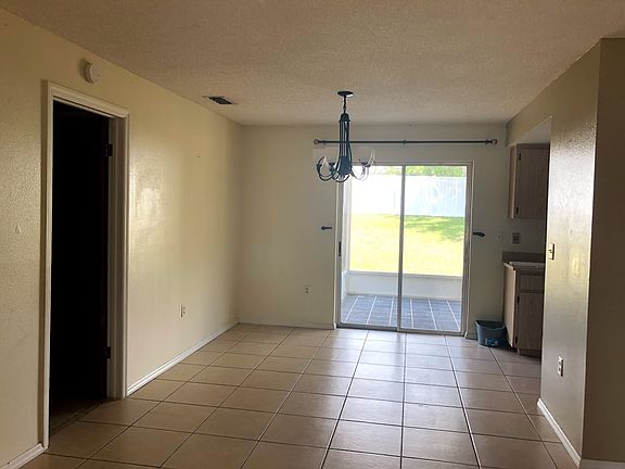 Living room into dining area