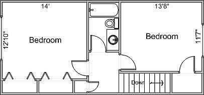 Second Floor Plan For 45 Sinykin Cir