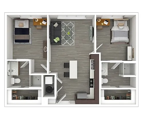 Floor plan 2X2 A