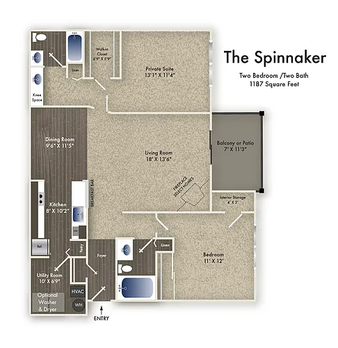 Floor plan Spinnaker