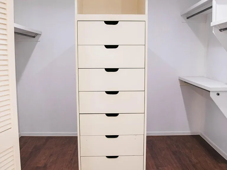 Master bathroom closet