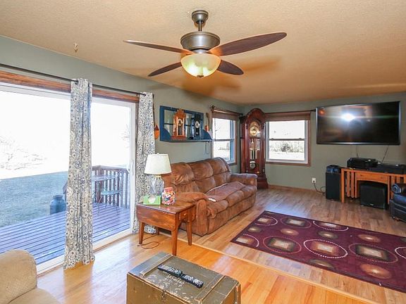 Living room area with walkout deck to back yard.