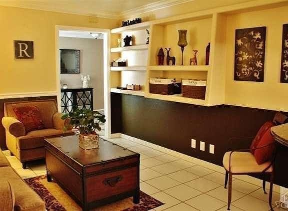 Cozy family room next to formal entry.