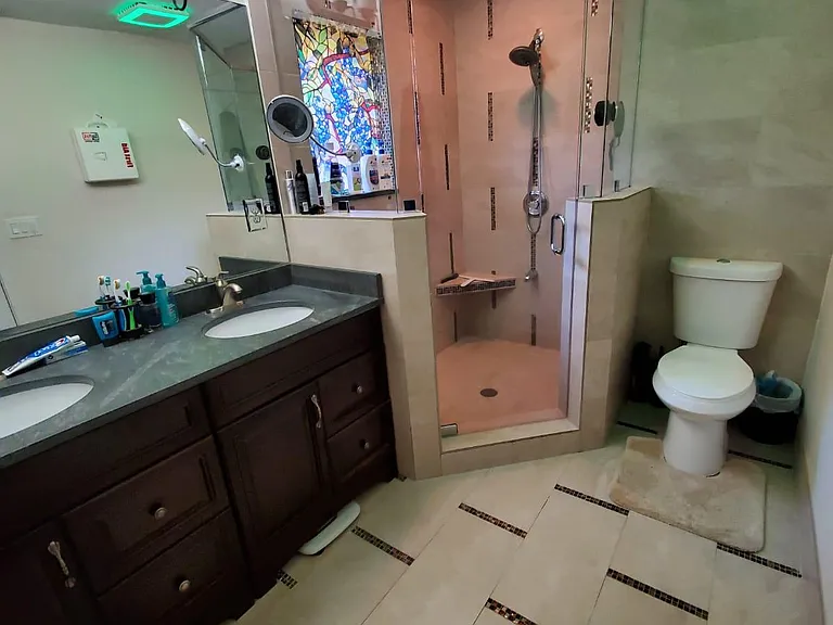 Master bath with walk-in shower