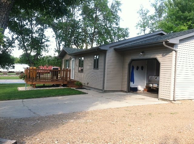 Attached garage