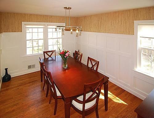 Formal Dining room/custom wall moldings