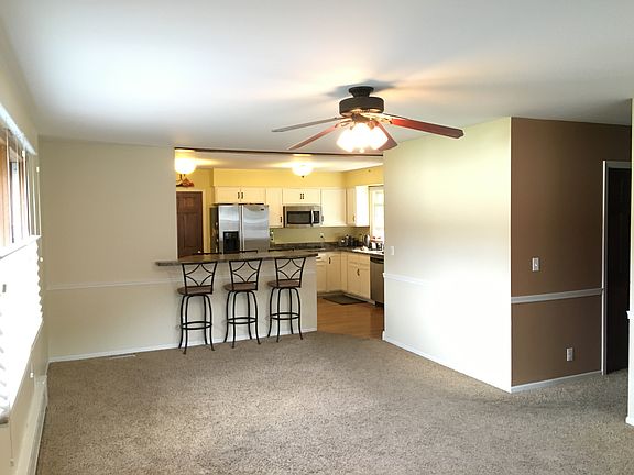 Family room into kitchen