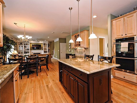 Custom island with wine rack