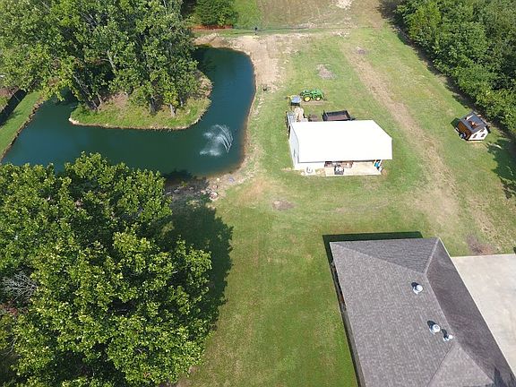Pond with Island and Barn 