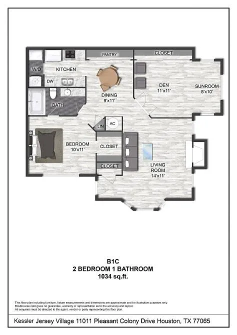 Floor plan B1C
