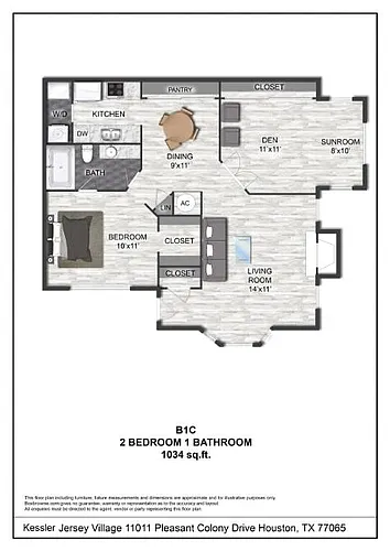 Floor plan B1C