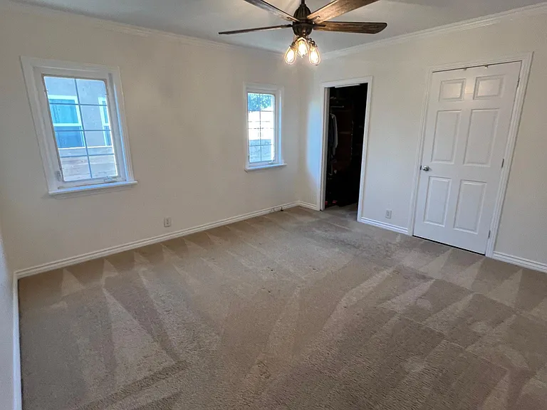 Huge master with large walk-in closet