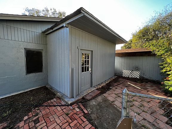 Private fenced extended patio