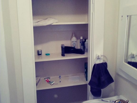 bathroom closet