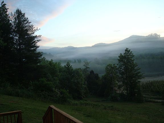 view from deck to left