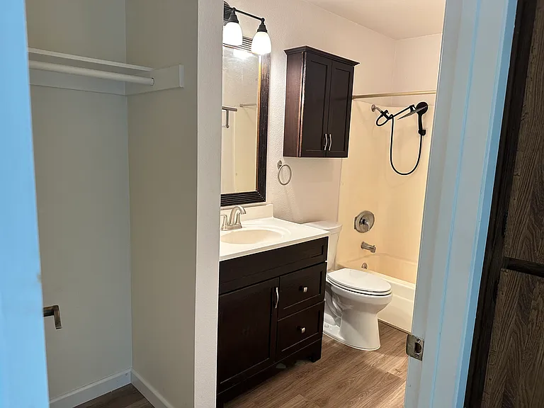 bathroom with closet