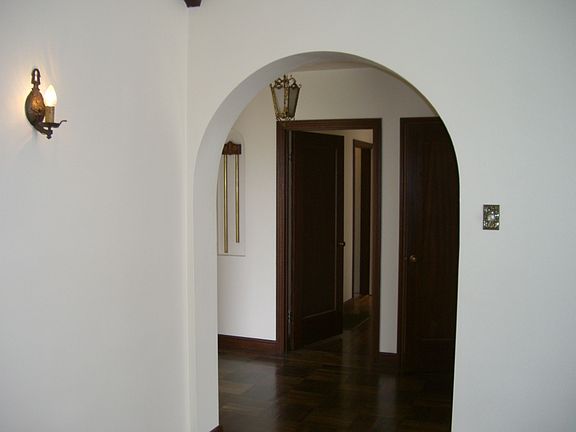 Arched entry