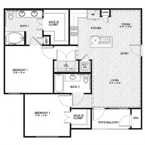 Floor plan B2 - Harbor Shores I