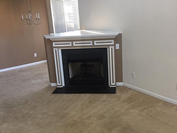 Living room with fireplace