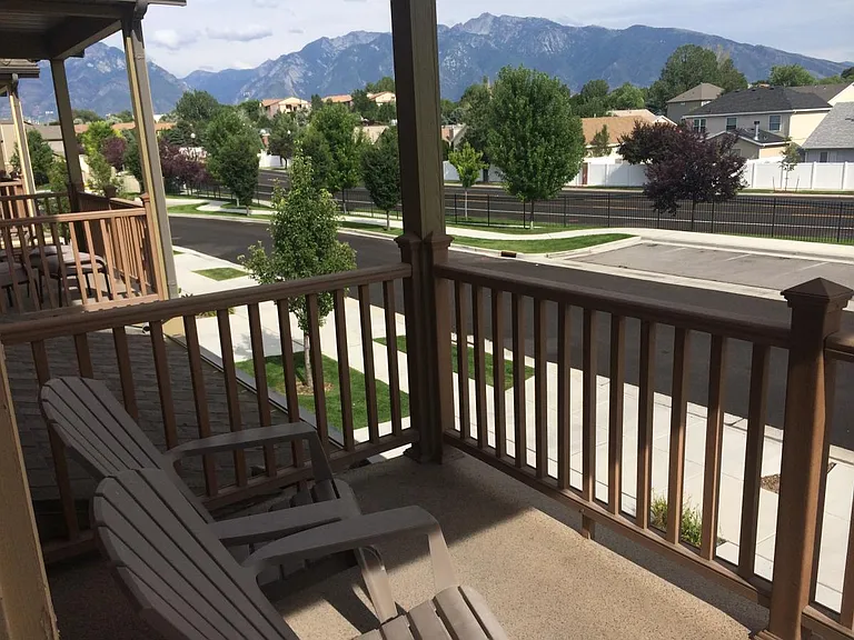view from balcony