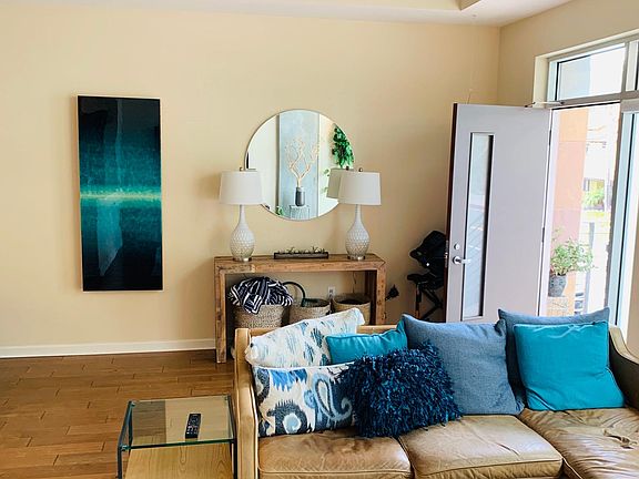 Living room with private entrance.