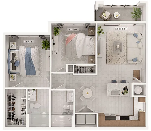Floor plan Beacon