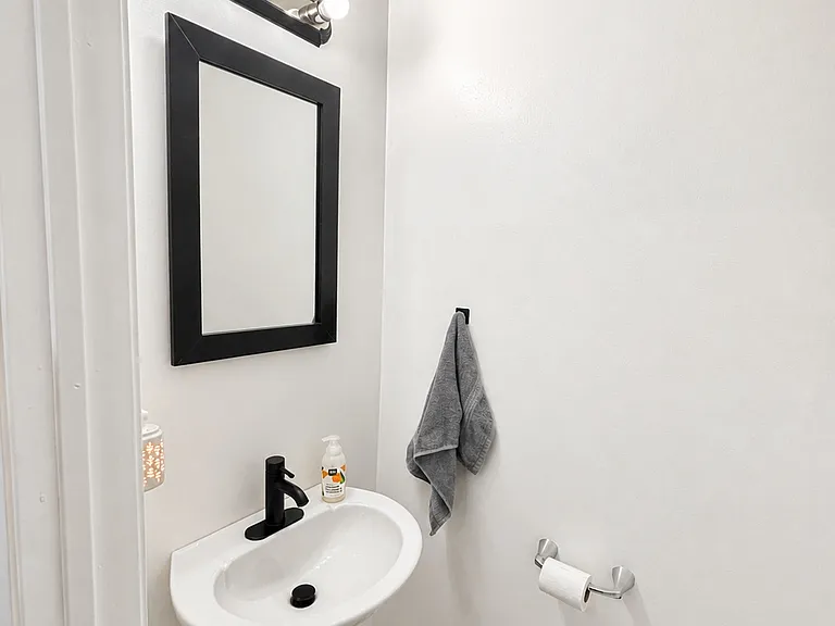 Half Bath on First Floor