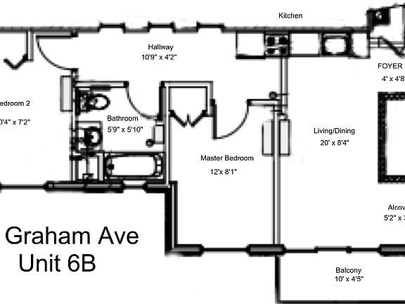 2nd image of 65 Graham Ave #6B