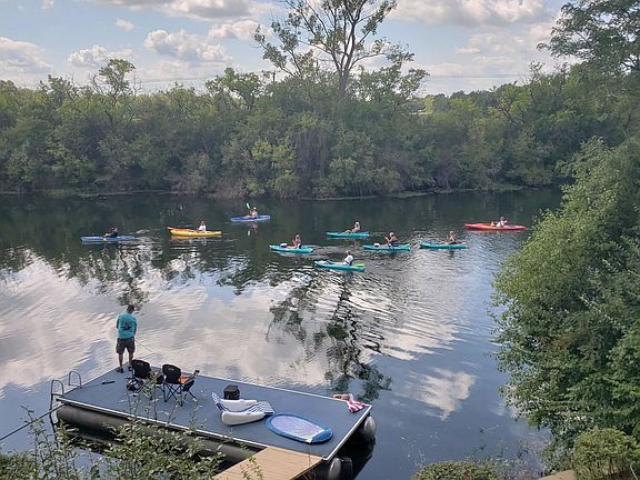 Floating Dock on the Lake