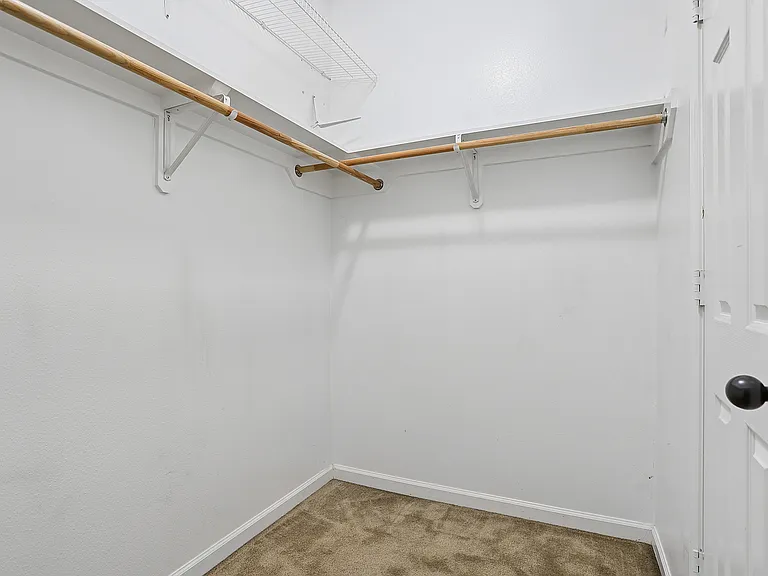 Large primary bedroom closet