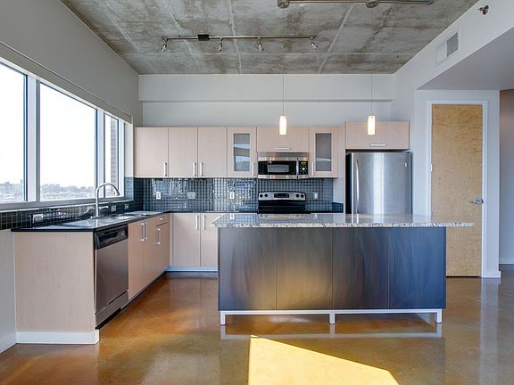 Kitchen with tons of cabinet and storage.