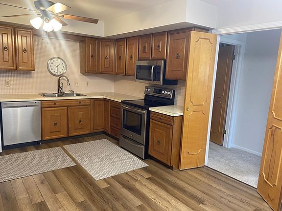 Kitchen with hallway view