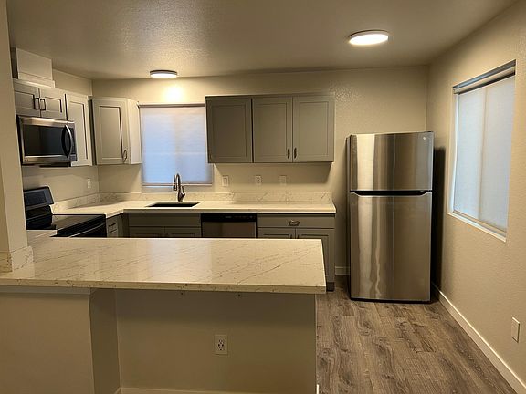 View of kitchen from living Rm